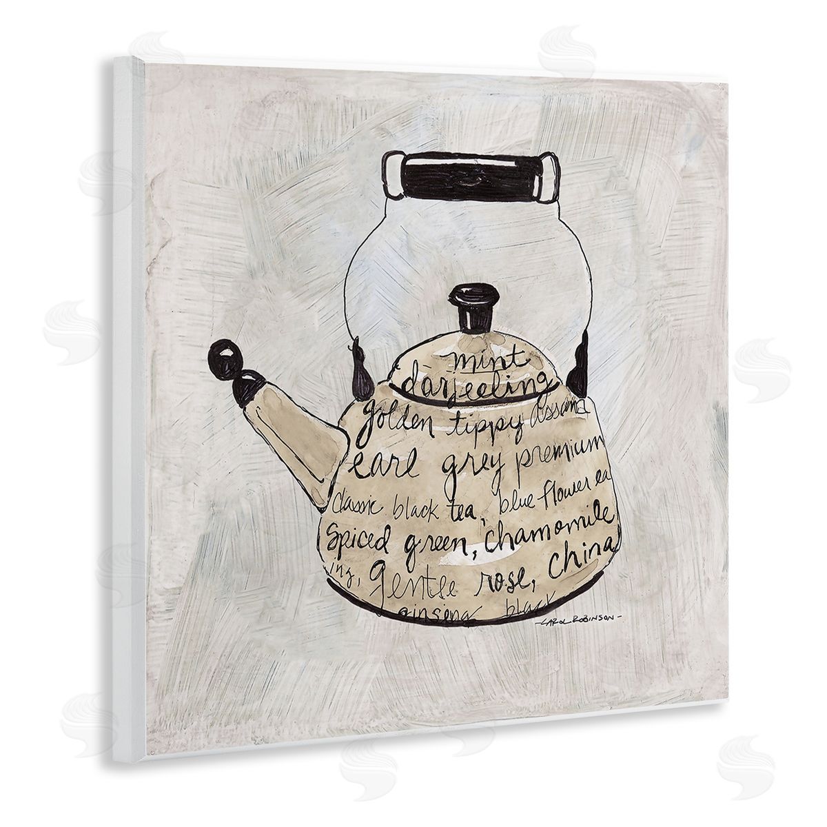 Carol Robinson | Tea Types on Kettle