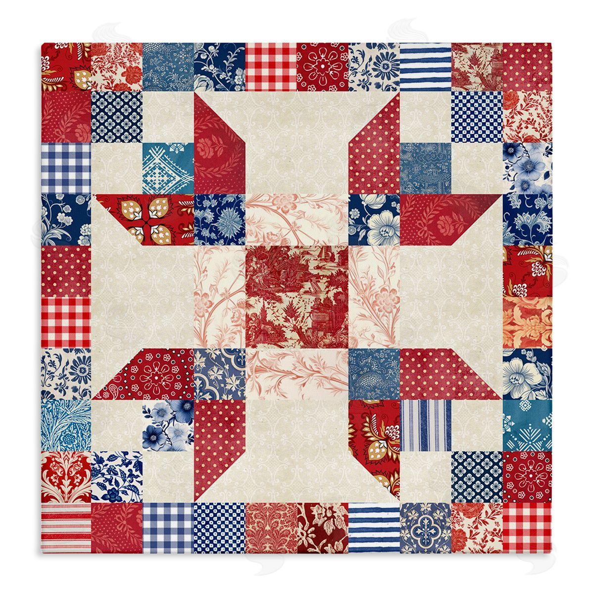 Susan Arnot | Red & Blue Traditional Quilt Pattern