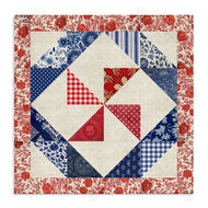 Susan Arnot | Collaged Quilt Patterns Red & Blue