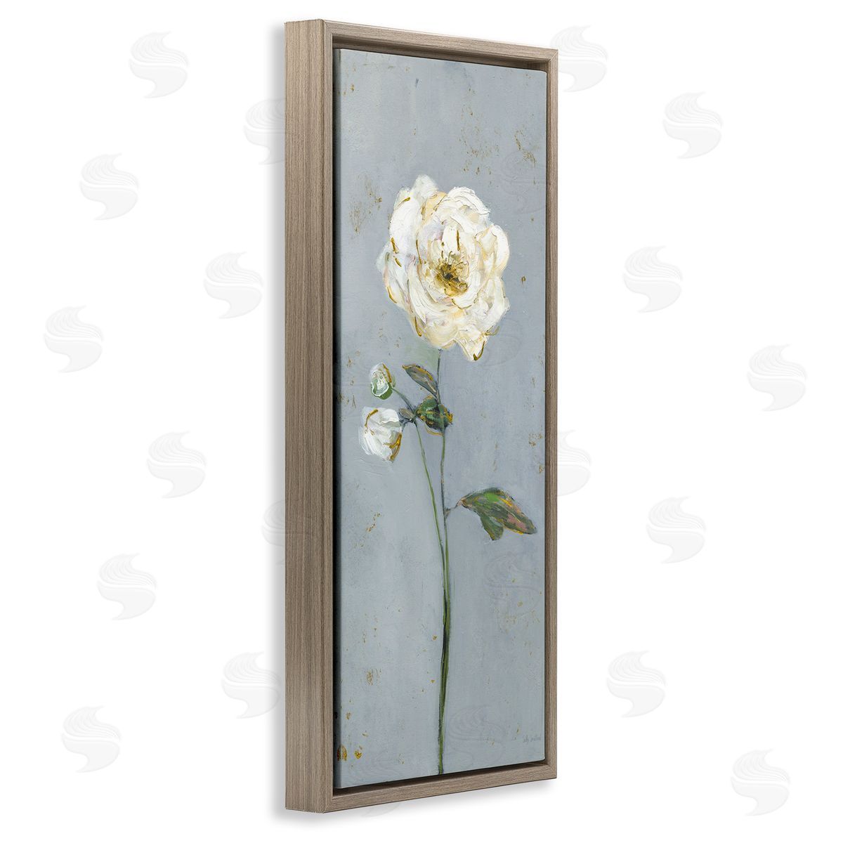 Sally Swatland | Simple Flower on Blue
