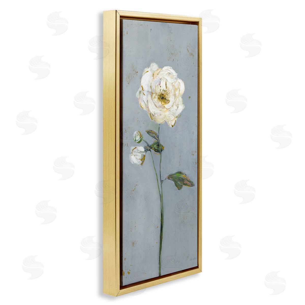 Sally Swatland | Simple Flower on Blue