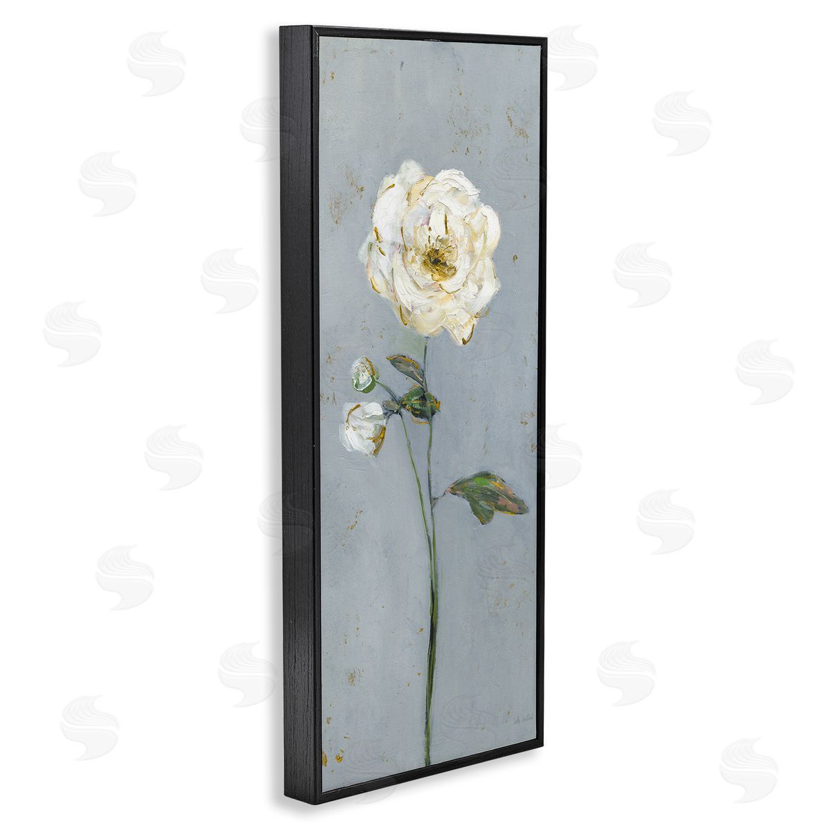 Sally Swatland | Simple Flower on Blue