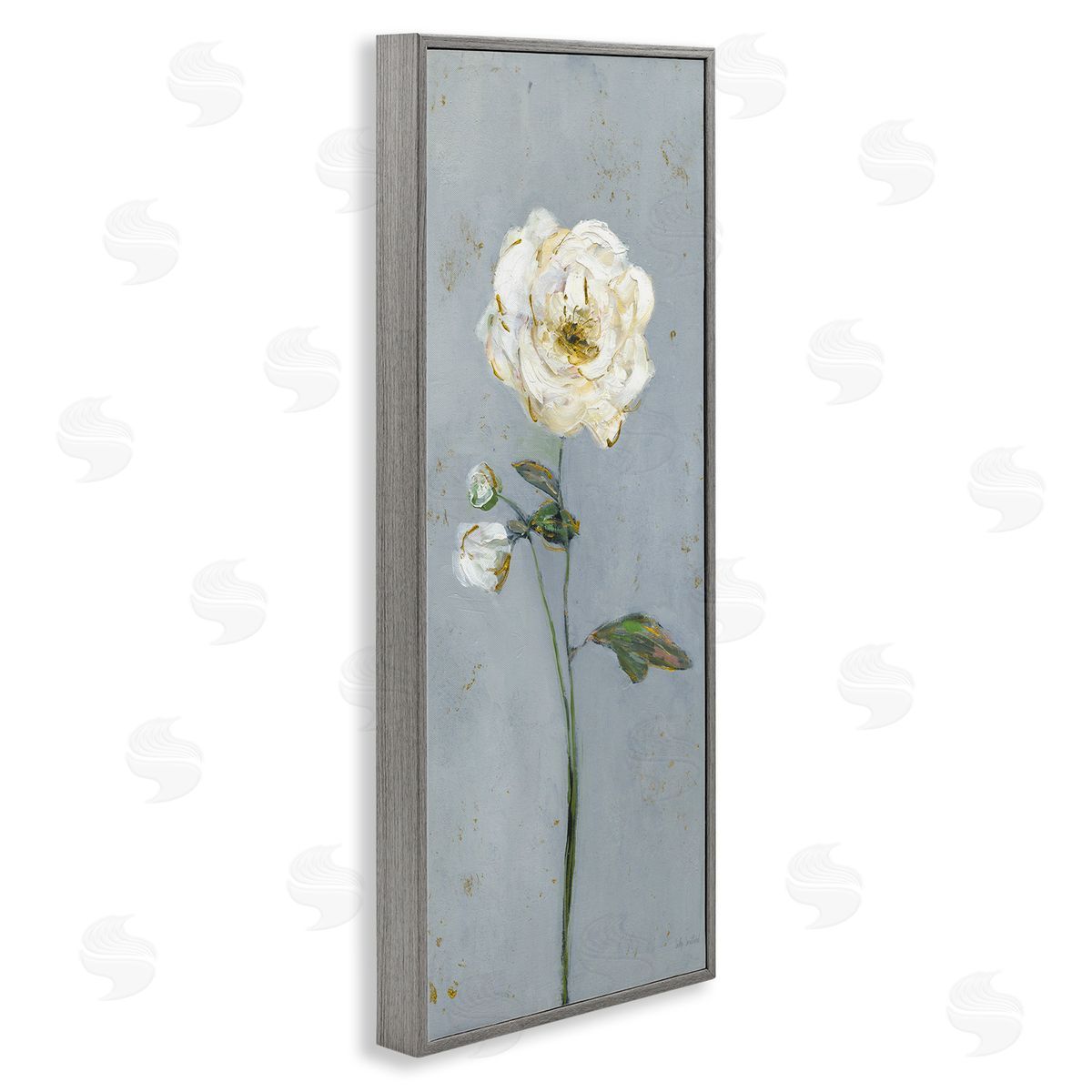 Sally Swatland | Simple Flower on Blue