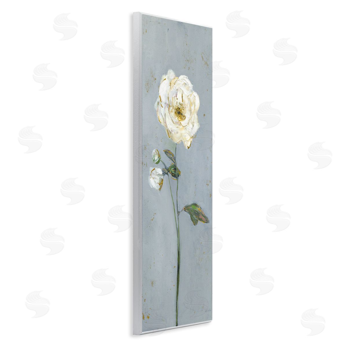 Sally Swatland | Simple Flower on Blue