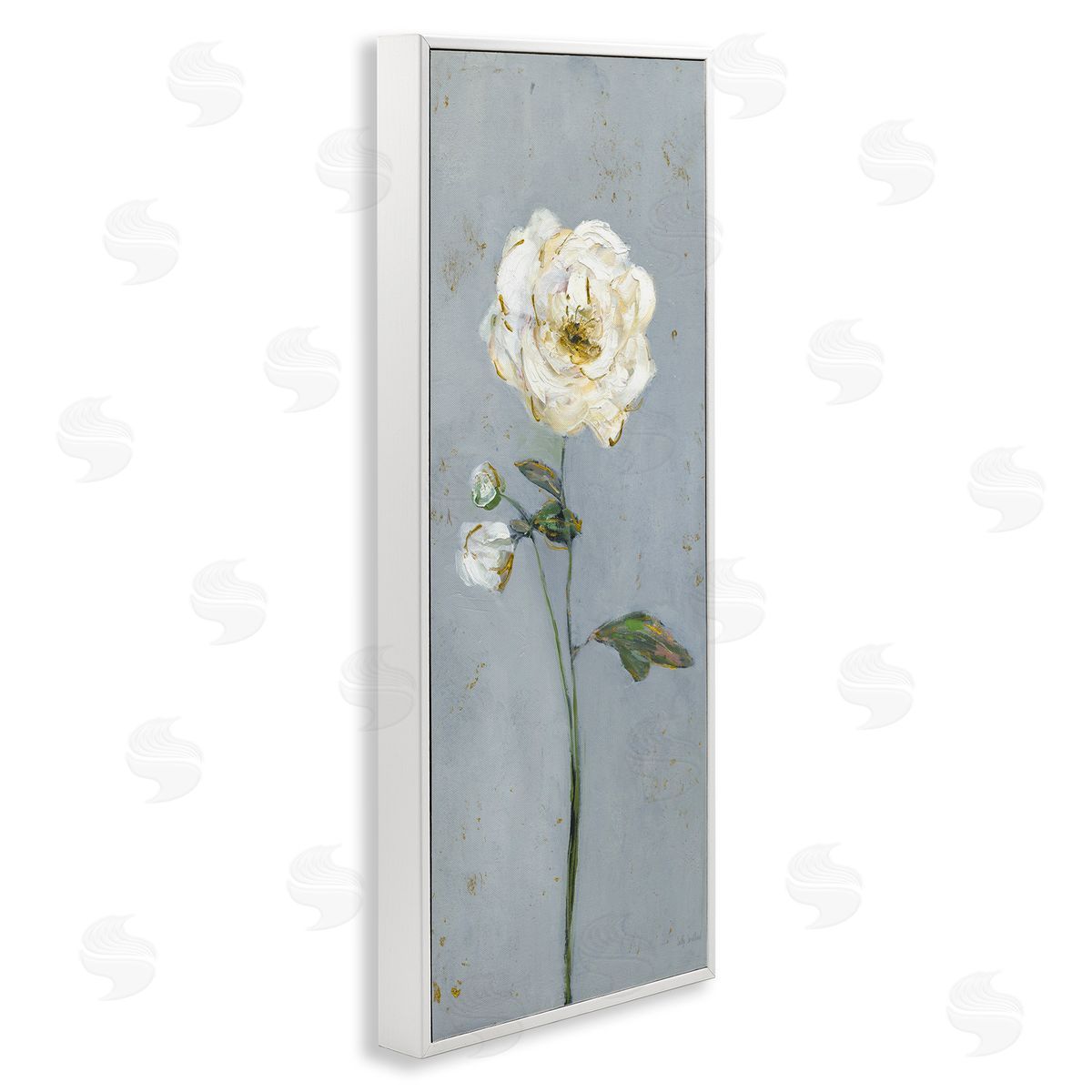 Sally Swatland | Simple Flower on Blue
