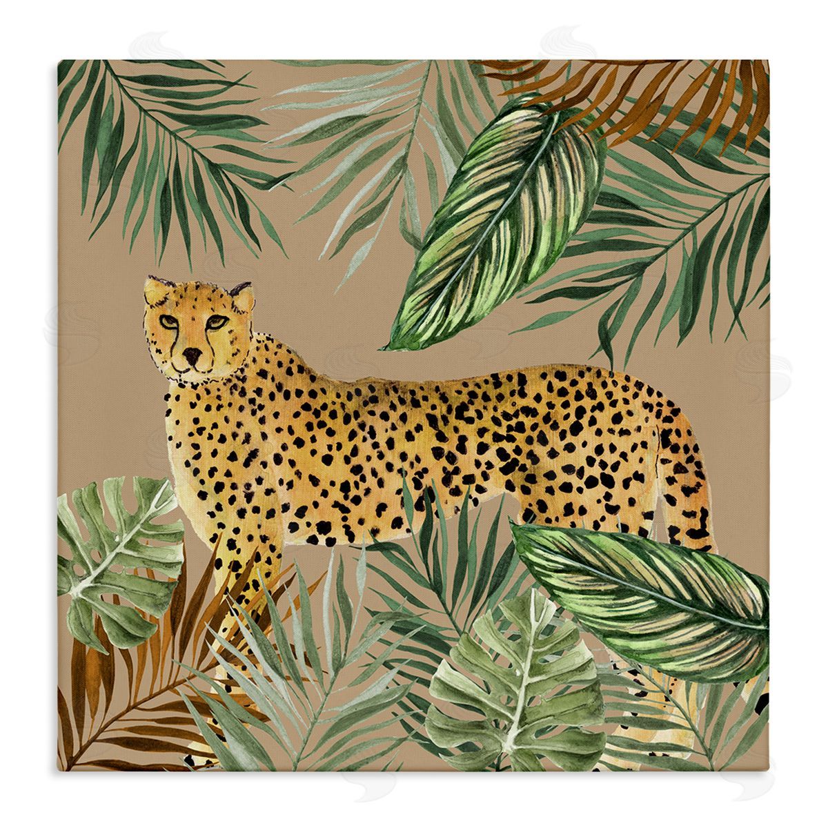 Janet Tava | Palm Leaves Around Leopard