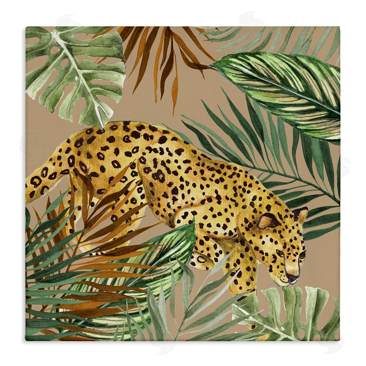 Janet Tava | Palm Leaves Surrounding Leopard