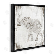 Janet Tava | Boho Stripes Elephant