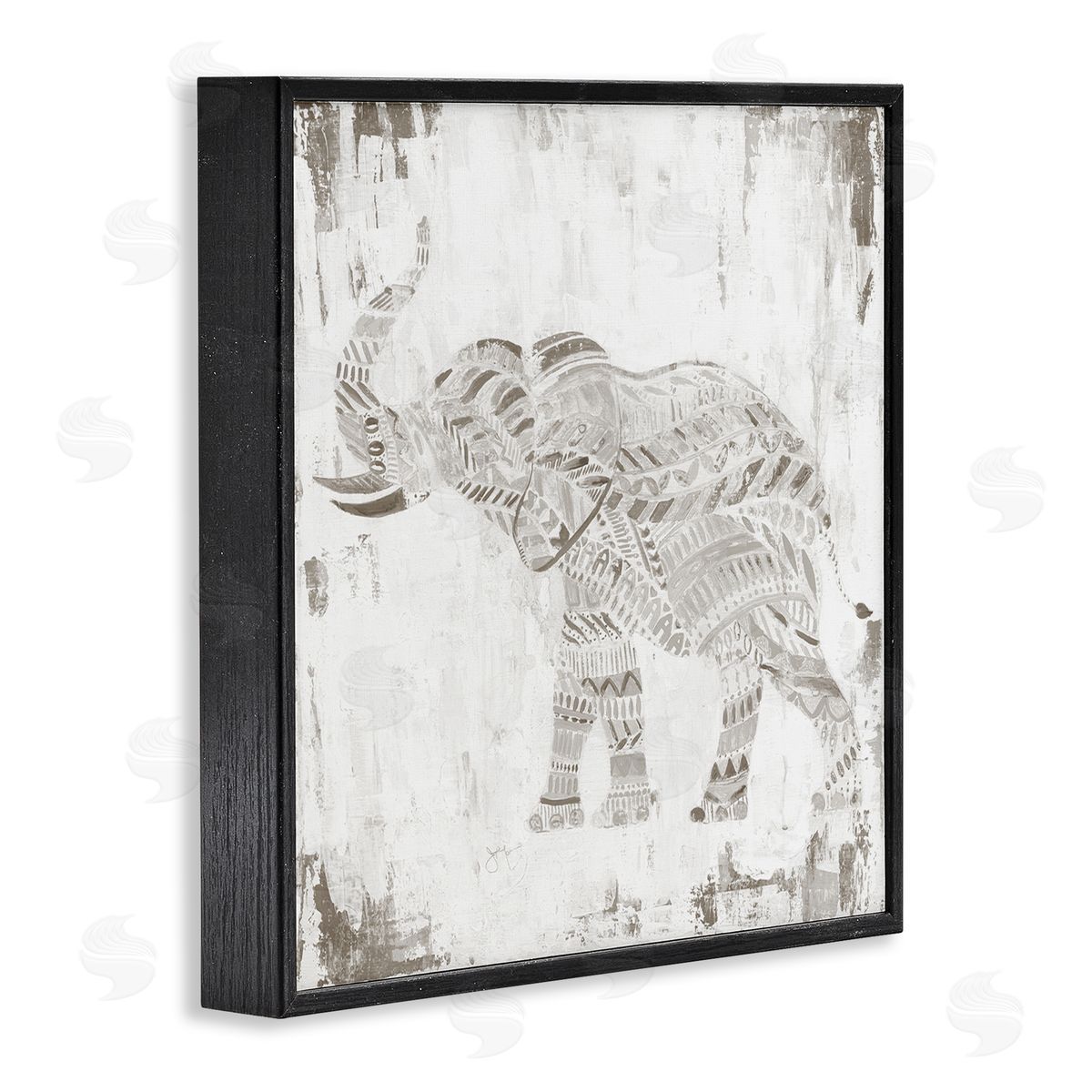 Janet Tava | Boho Stripes Elephant