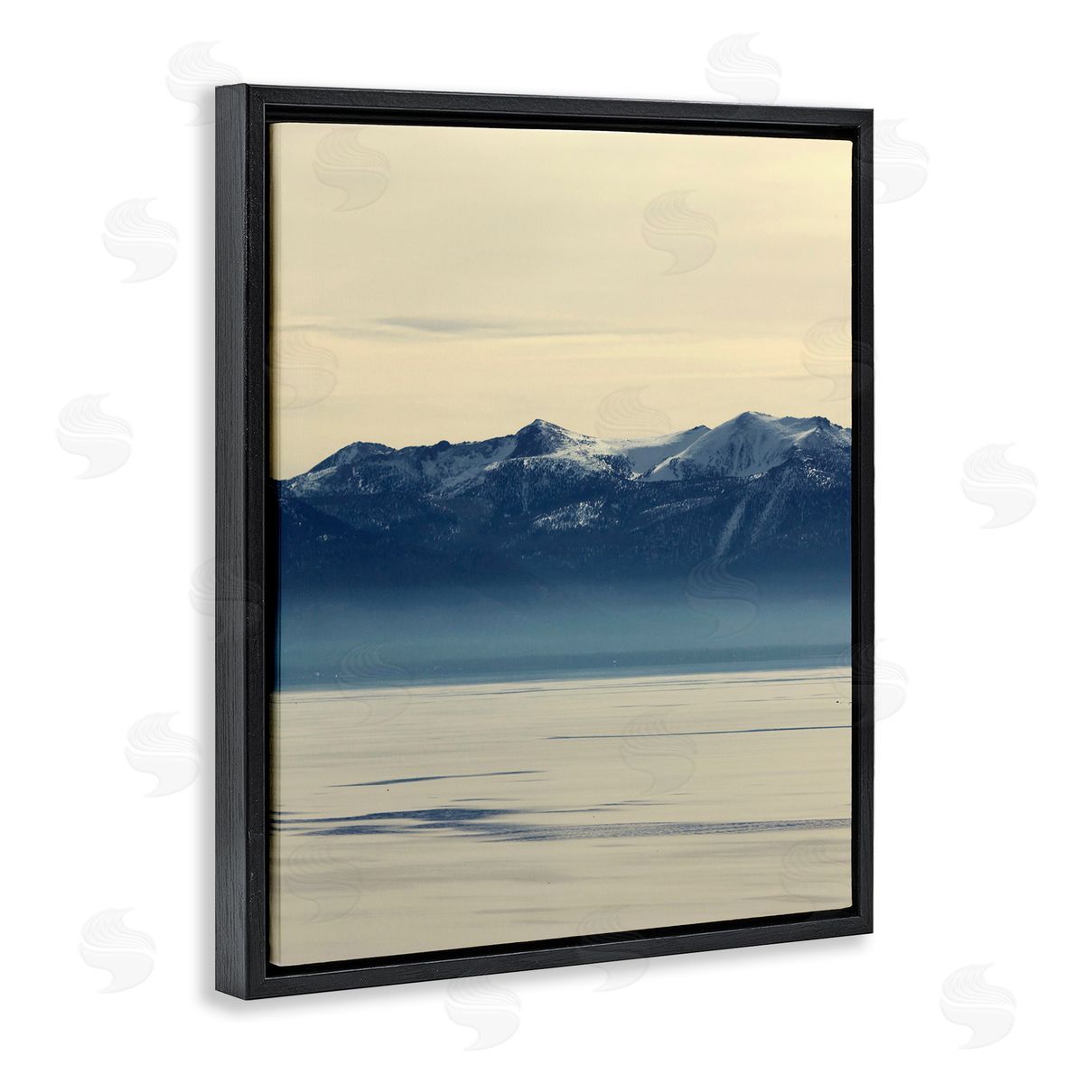 North Shore Landscape Black Floating Frame Canvas Wall Art, Home Decor by Gemma Bardot