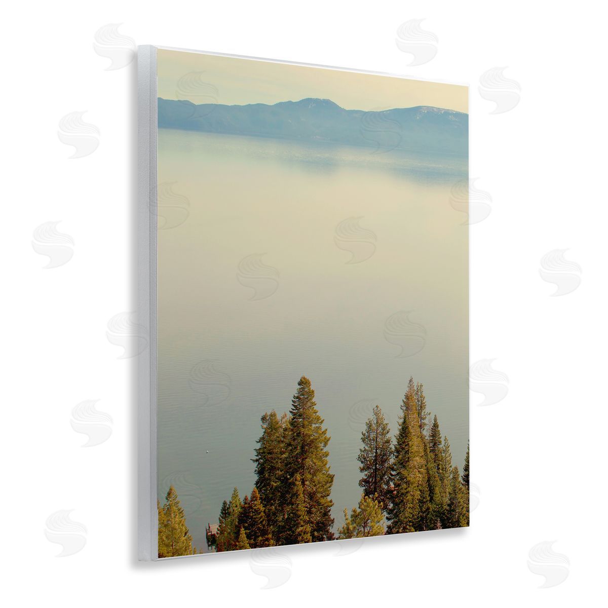 Pure Bliss Lake View Wood Plaque Wall Art, Home Decor by Gemma Bardot