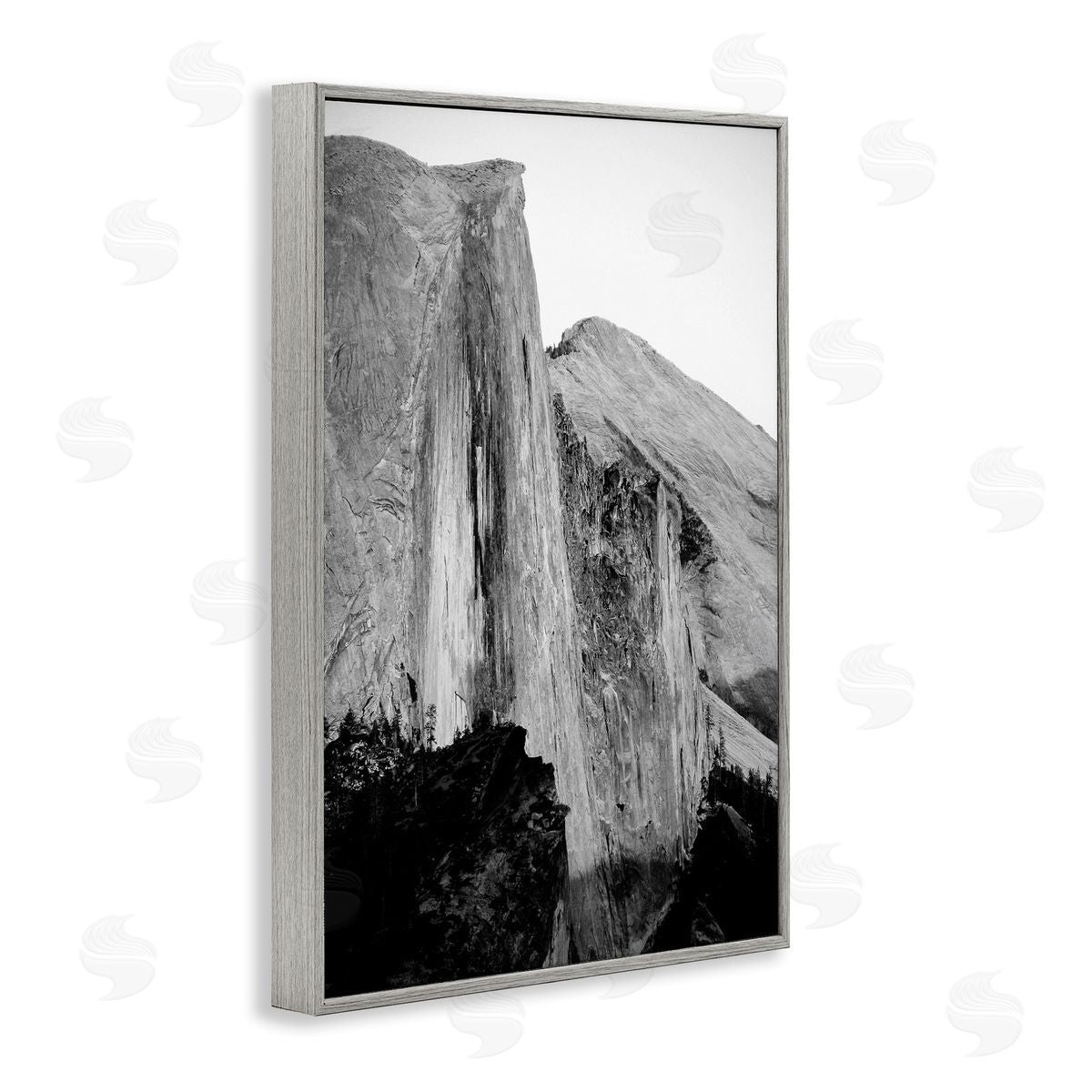 Towering Yosemite Cliff Grey Frame Print Wall Art, Home Decor by Gemma Bardot
