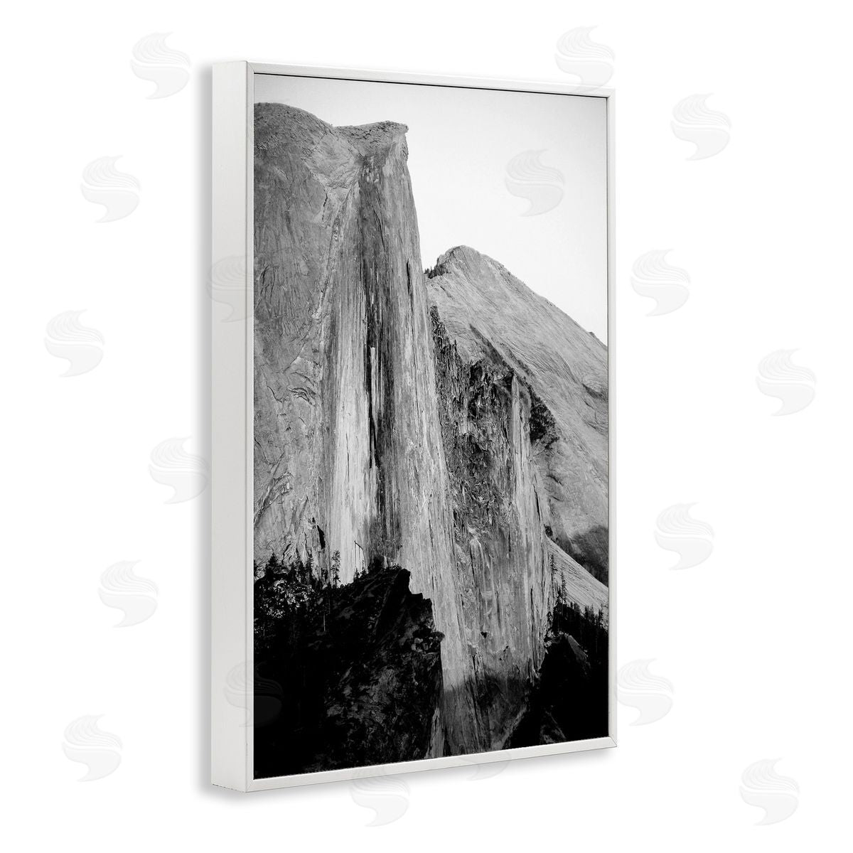 Towering Yosemite Cliff White Frame Print Wall Art, Home Decor by Gemma Bardot