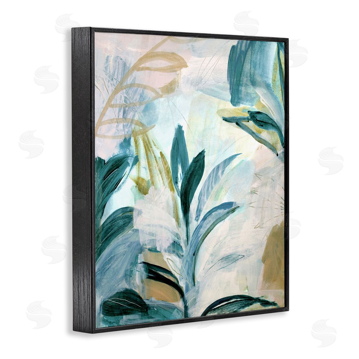 Vintage Hawaii Native Plants Black Frame Print Wall Art, Home Decor by Gemma Bardot