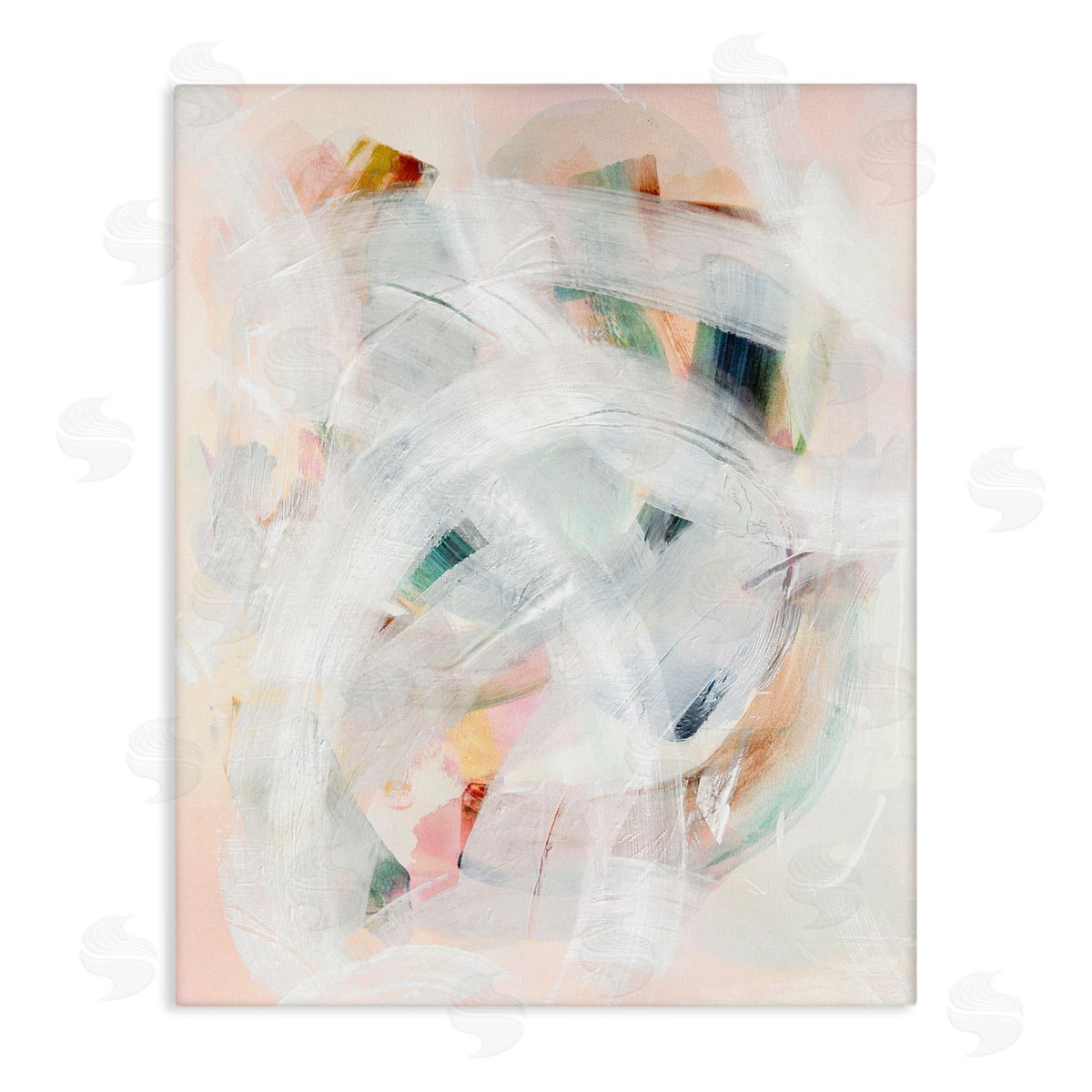 Soft Abstraction with Curved Lines Canvas Wall Art, Home Decor by Gemma Bardot