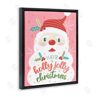 Brandi Powell | Holly Jolly Santa on Pink