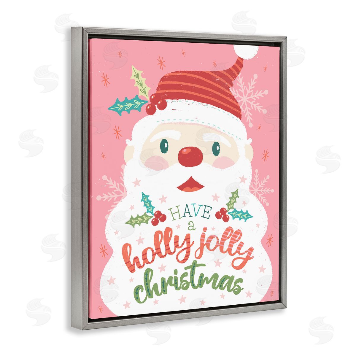 Brandi Powell | Holly Jolly Santa on Pink
