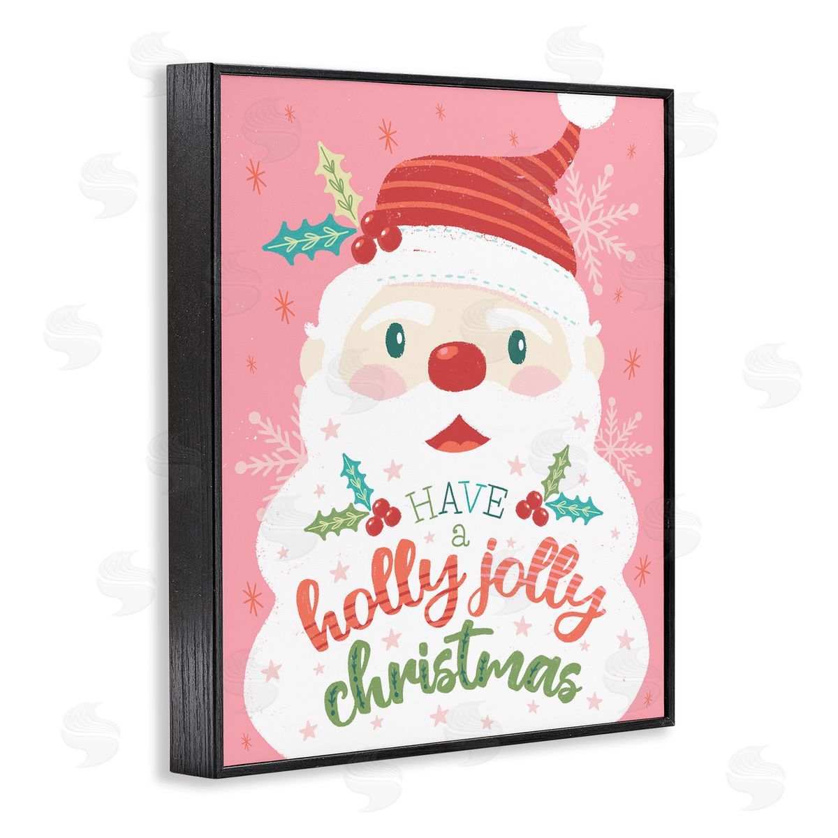 Brandi Powell | Holly Jolly Santa on Pink