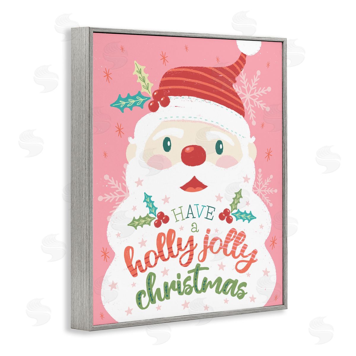 Brandi Powell | Holly Jolly Santa on Pink