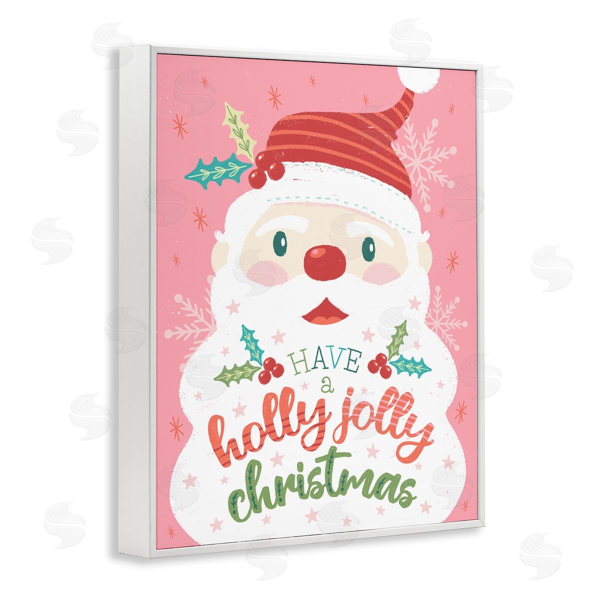 Brandi Powell | Holly Jolly Santa on Pink