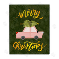 Isabela Schielke | Pink Car with Christmas Tree