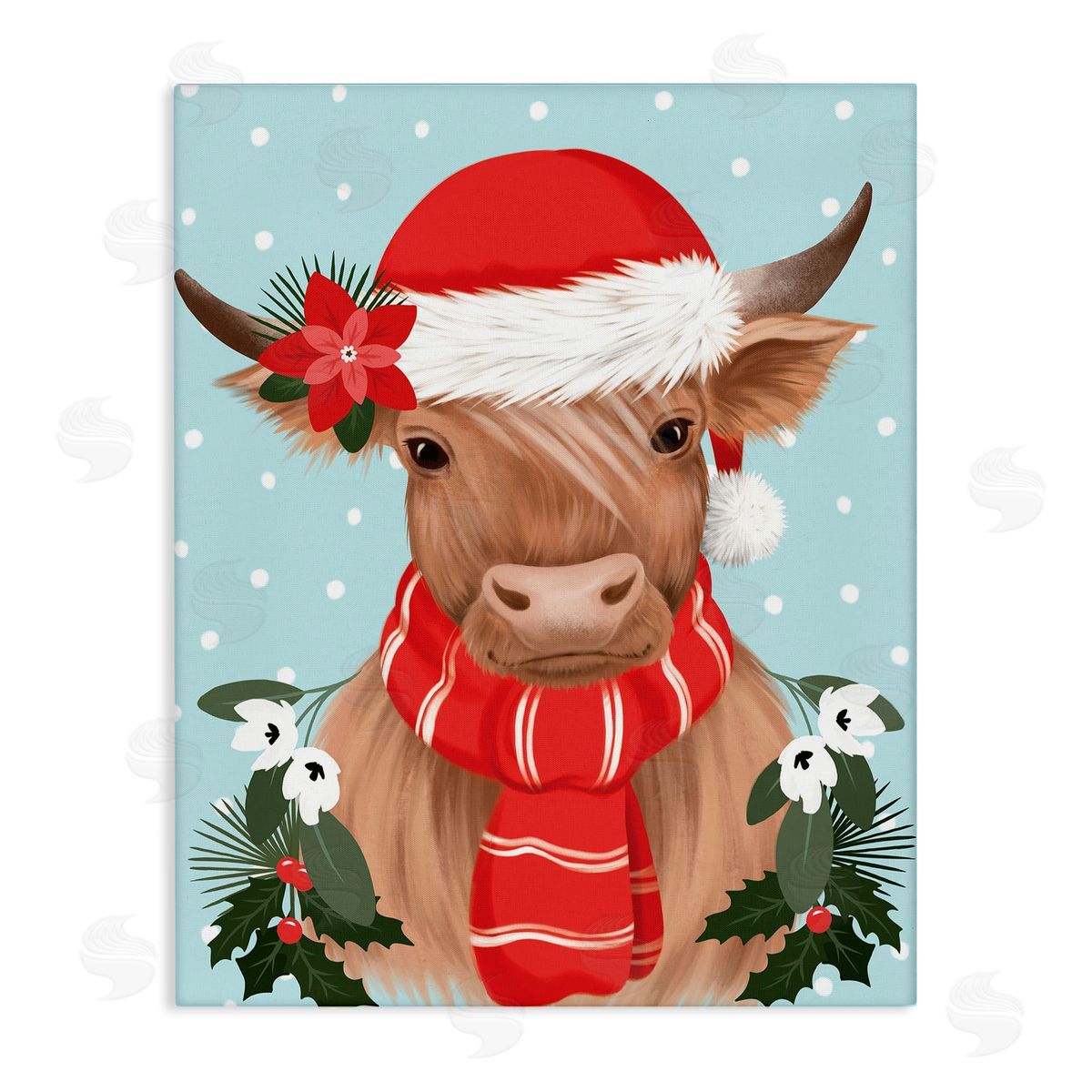 Jo Taylor | Holiday Cattle with Holly Berries