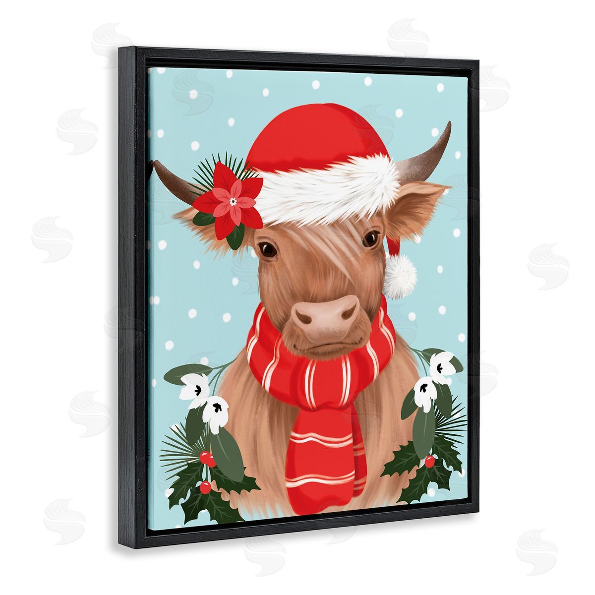 Jo Taylor | Holiday Cattle with Holly Berries
