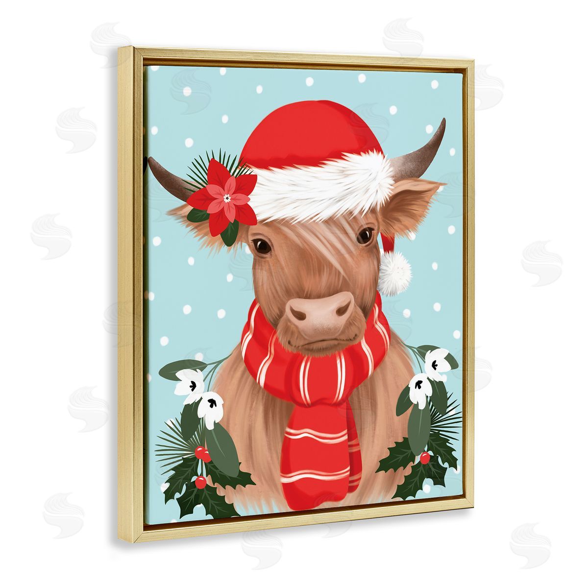 Jo Taylor | Holiday Cattle with Holly Berries