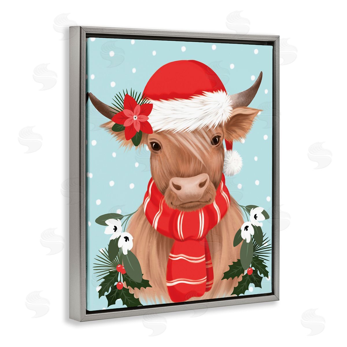 Jo Taylor | Holiday Cattle with Holly Berries