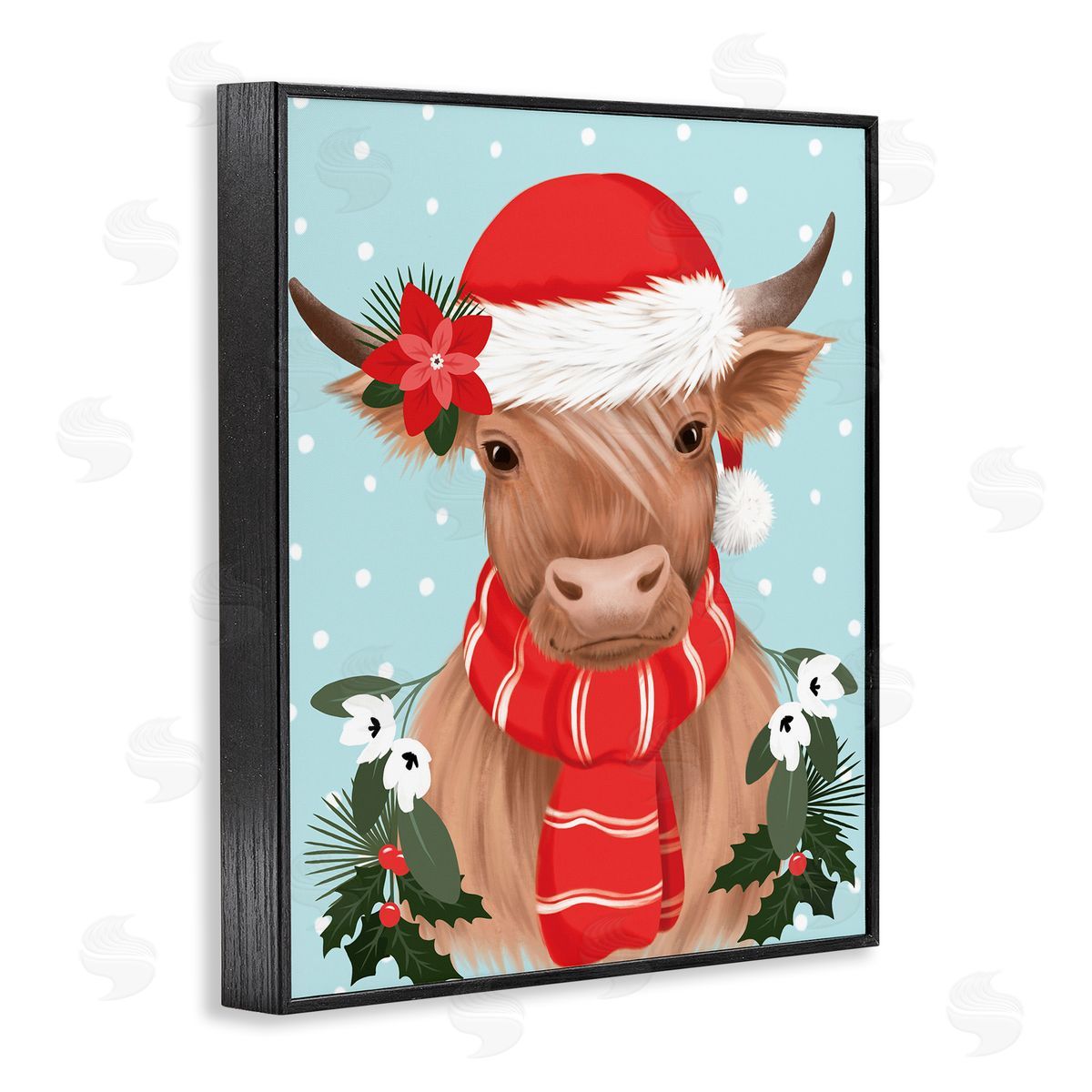 Jo Taylor | Holiday Cattle with Holly Berries