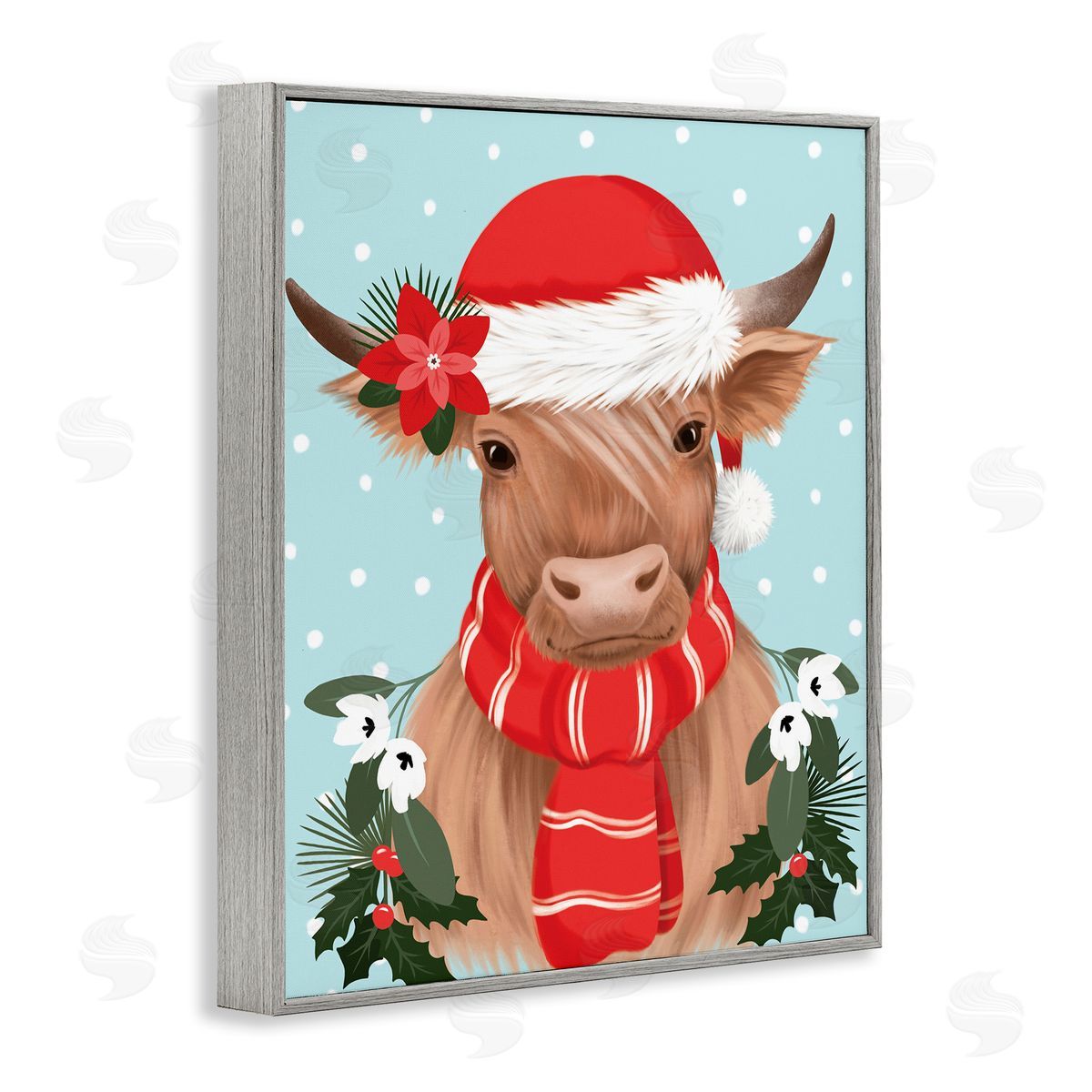 Jo Taylor | Holiday Cattle with Holly Berries