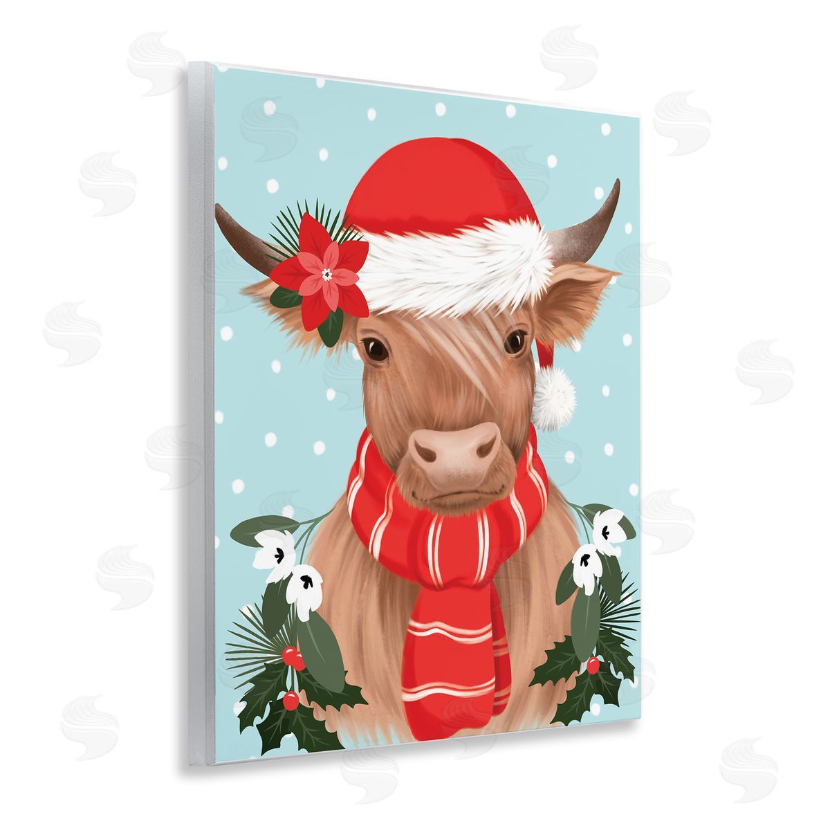Jo Taylor | Holiday Cattle with Holly Berries