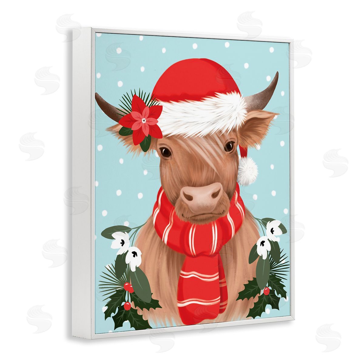 Jo Taylor | Holiday Cattle with Holly Berries
