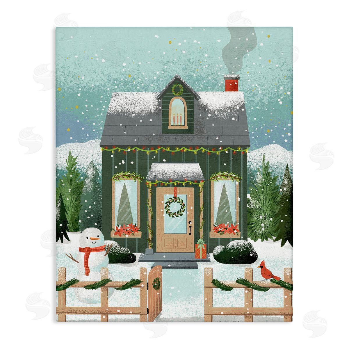 Loni Harris | Cozy Winter Cottage & Snowman