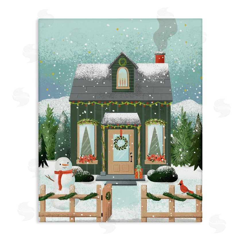Loni Harris | Cozy Winter Cottage & Snowman