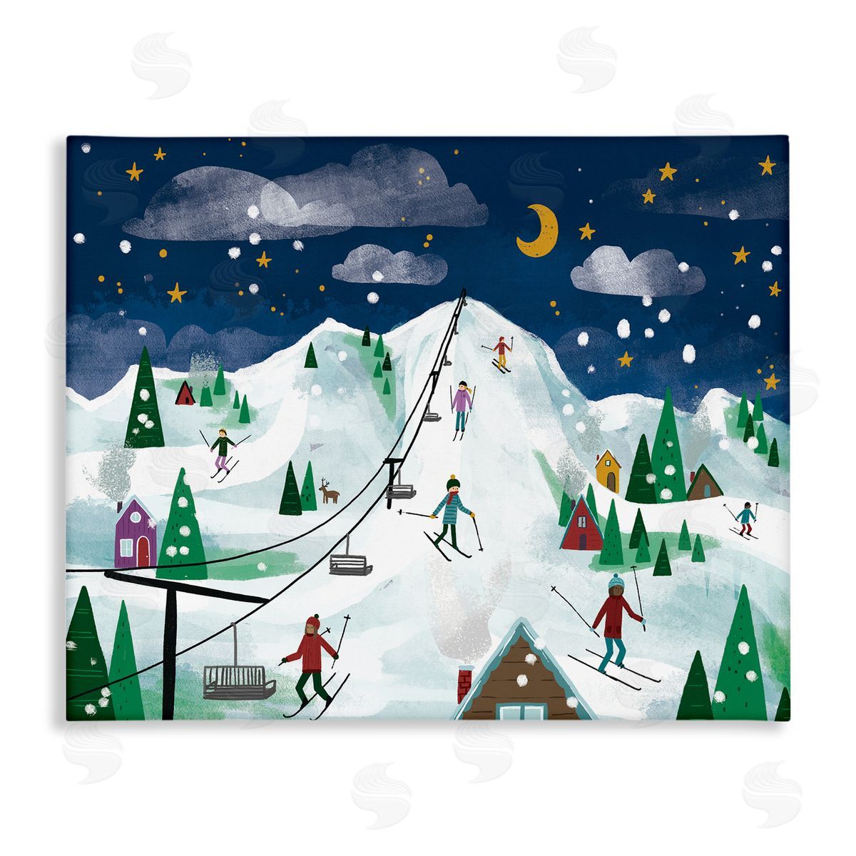 Loni Harris | Nighttime Ski Slopes