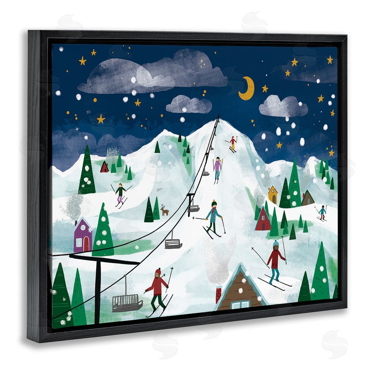 Loni Harris | Nighttime Ski Slopes