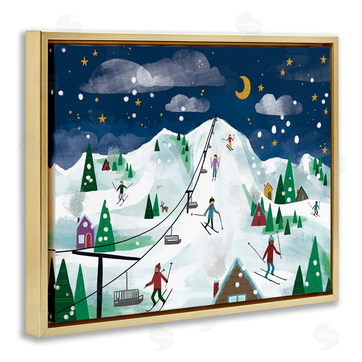 Loni Harris | Nighttime Ski Slopes