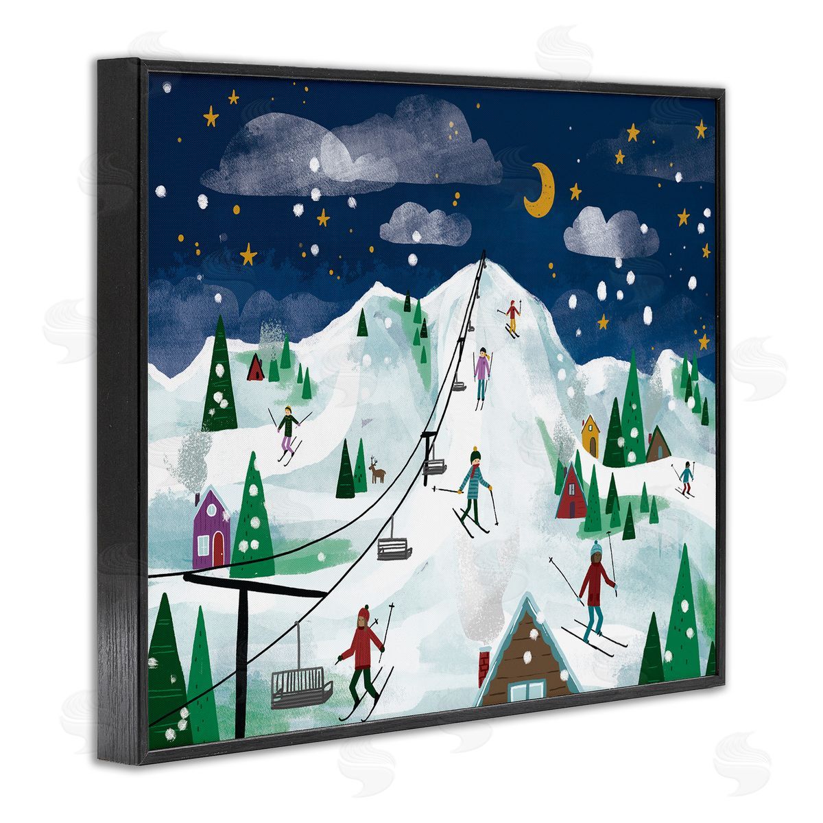 Loni Harris | Nighttime Ski Slopes