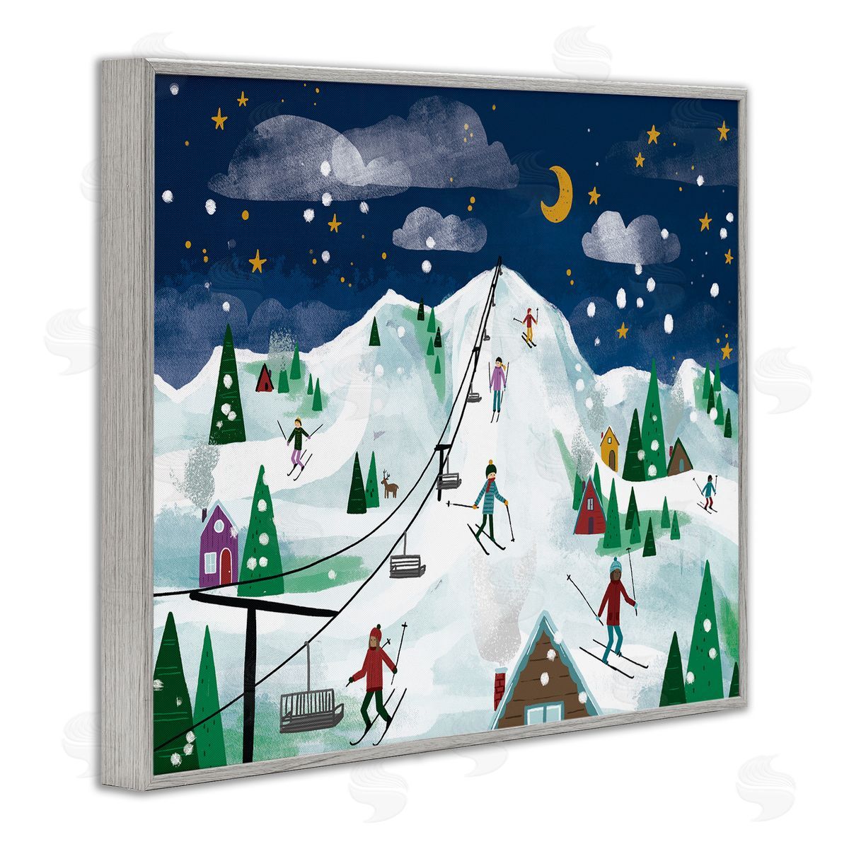 Loni Harris | Nighttime Ski Slopes