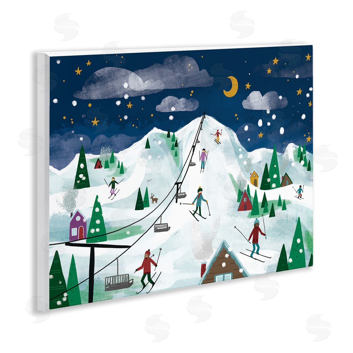 Loni Harris | Nighttime Ski Slopes