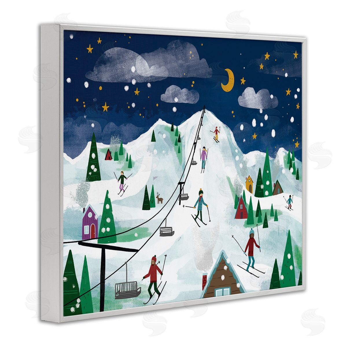 Loni Harris | Nighttime Ski Slopes