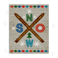 Nina Seven | Winter Snow & Crossed Skis