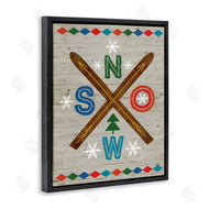 Nina Seven | Winter Snow & Crossed Skis