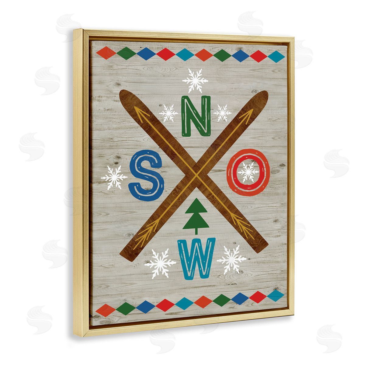 Nina Seven | Winter Snow & Crossed Skis