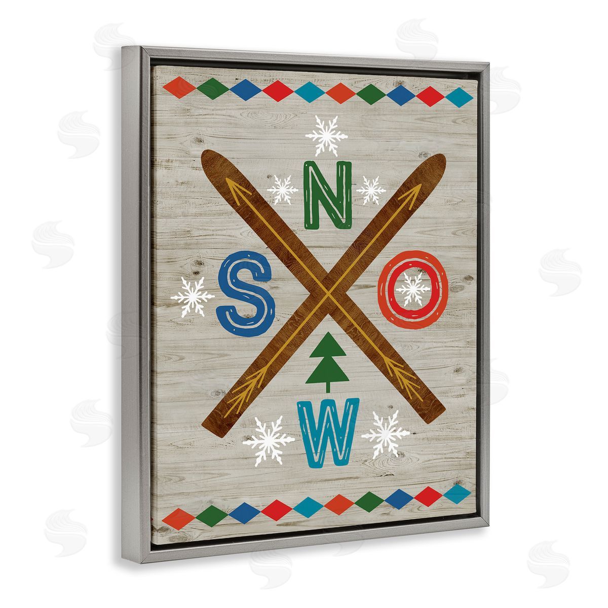 Nina Seven | Winter Snow & Crossed Skis