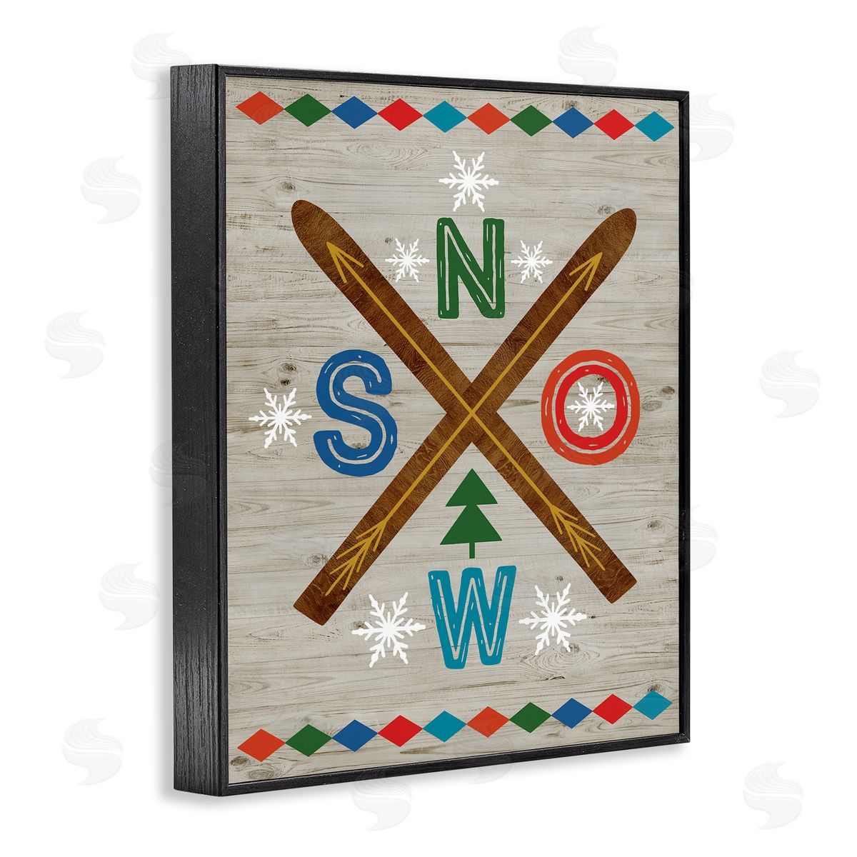 Nina Seven | Winter Snow & Crossed Skis