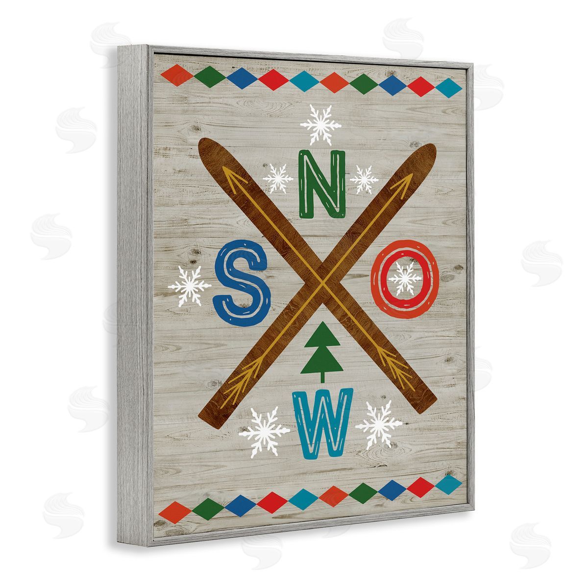Nina Seven | Winter Snow & Crossed Skis