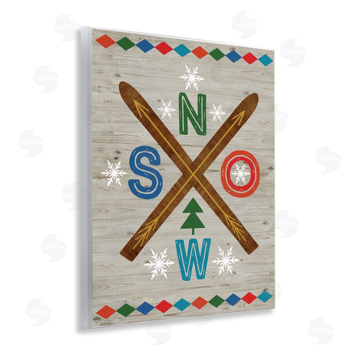 Nina Seven | Winter Snow & Crossed Skis