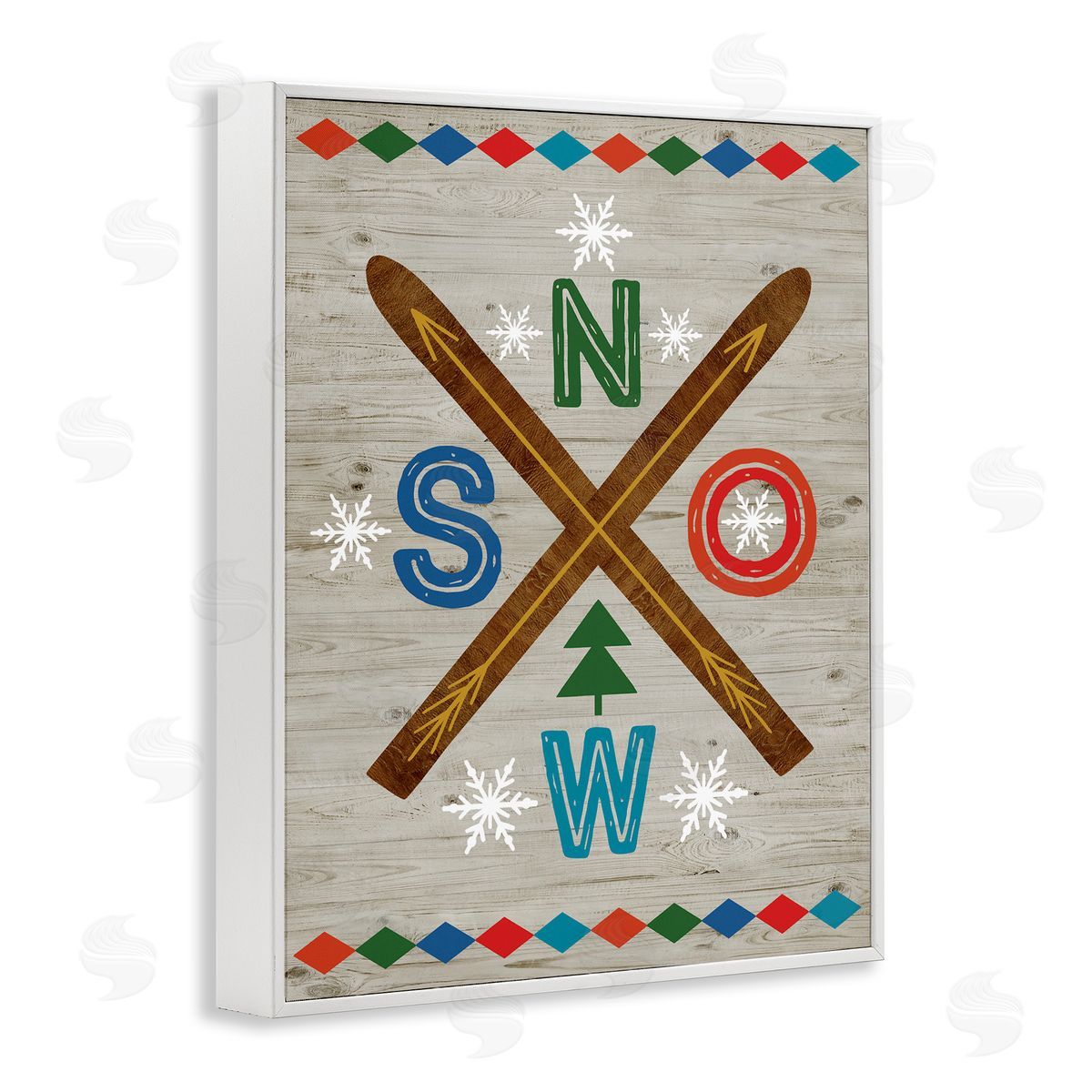 Nina Seven | Winter Snow & Crossed Skis